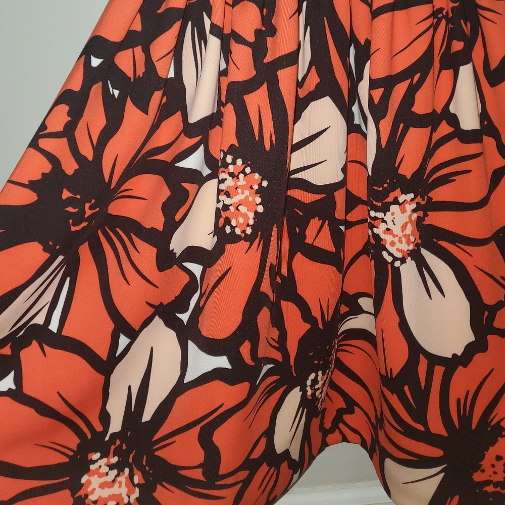 Just Taylor Stripe and Floral Fit and Flare